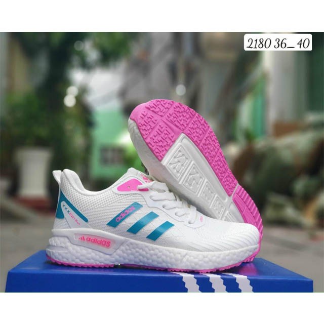 Giày Adidas nữ trắng hồng