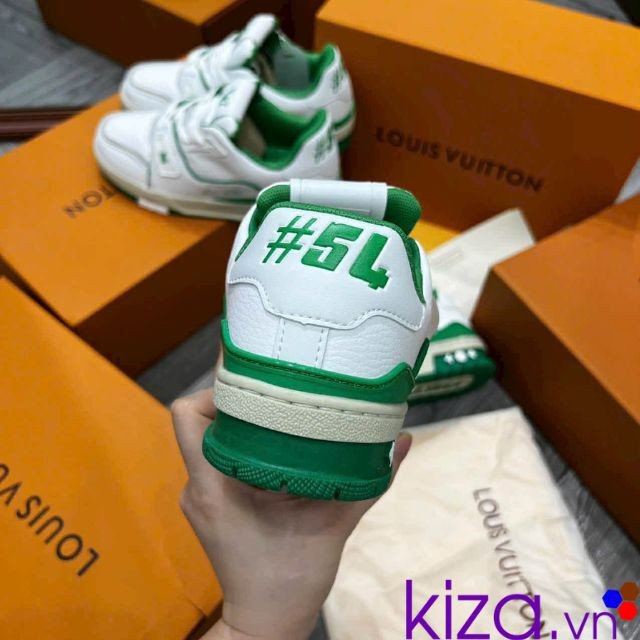 Giày louis vuitton màu xanh lá nam nữ