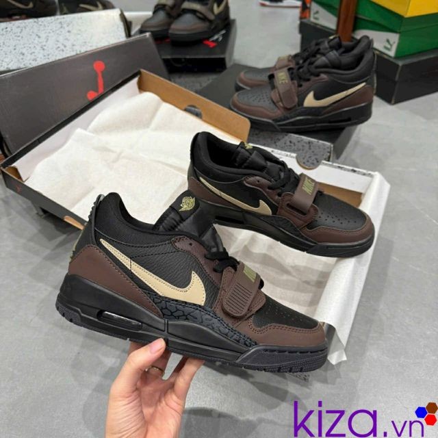 Giày Nike Air Jordan 3 Retro đen nâu