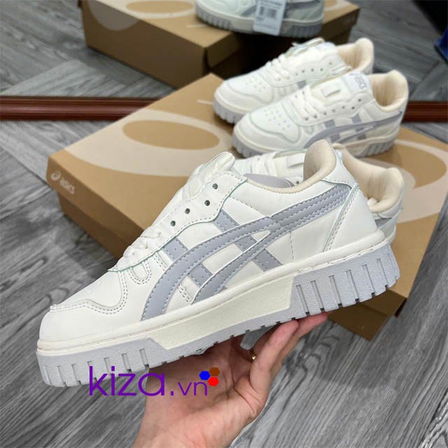 Giày Asics court màu xám
