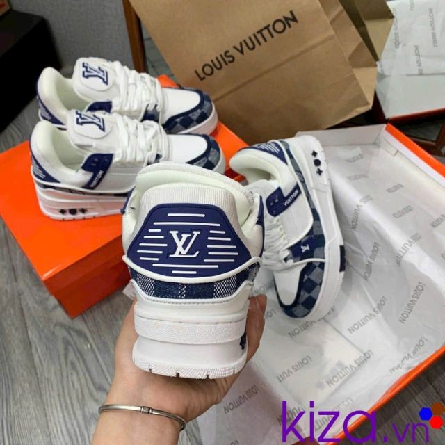 Giày louis vuitton màu xanh jeans