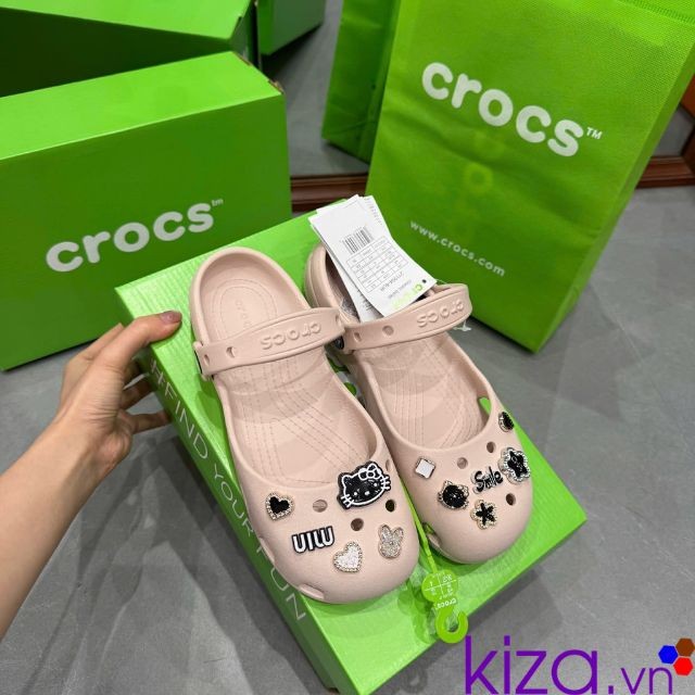 Dép crocs búp bế nữ