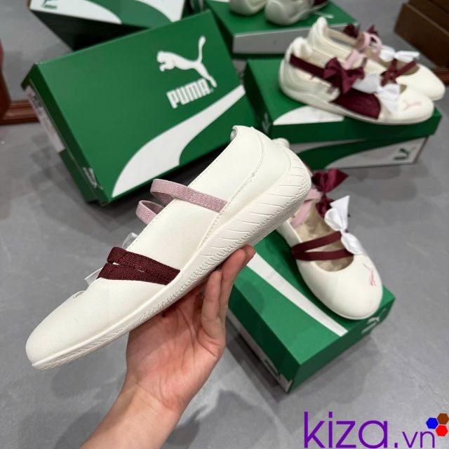 Giày búp bê Puma valentine có nơ
