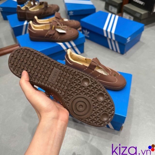 Giày adidas nữ samba mary jane màu nâu