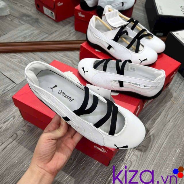 Giày búp bê puma màu trắng