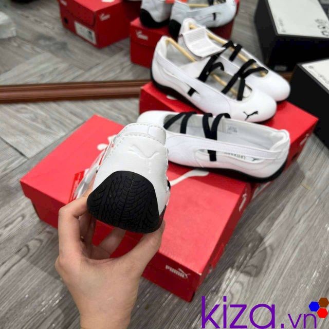 Giày búp bê cho nữ Puma màu trắng