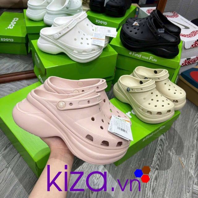 Sục crocs Bae nữ màu hồng