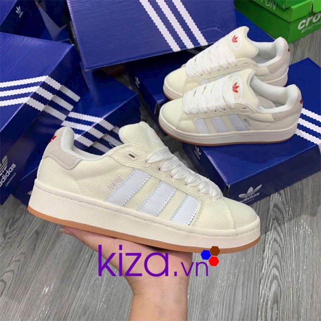 Giày Adidas nữ Campus màu kem