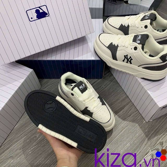 Giày MLB chunky denim màu đen