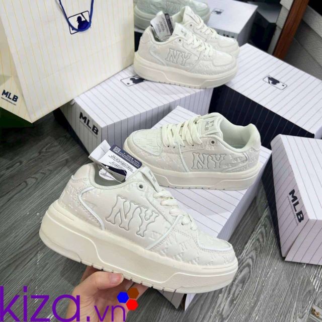Giày MLB Chunky Denim màu trắng
