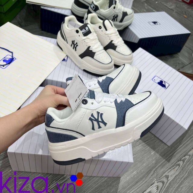 Giày MLB chunky Denim màu xanh than