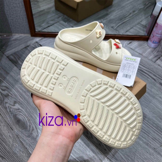 sandal crocs đế cao 7 phân