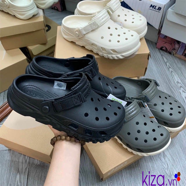 Dép sục crocs duet max màu đen