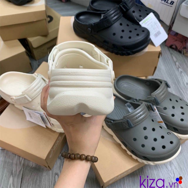 dép crocs duet màu trắng cho nữ