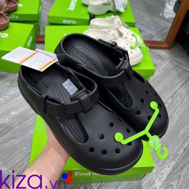 Dép crocs nữ màu đen
