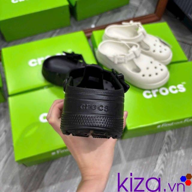 Crocs classic mary jane black
