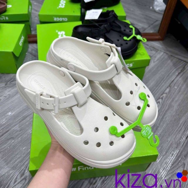 crocs mary jane màu trắng
