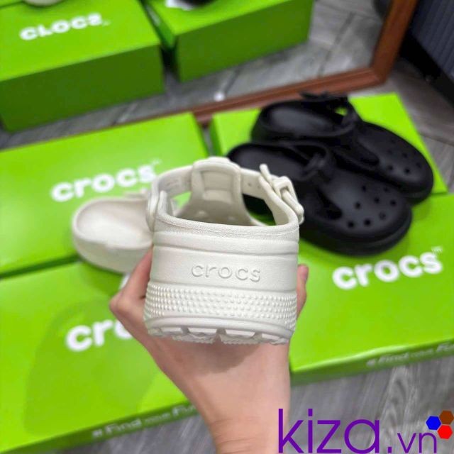 Dép crocs classic mary jane màu trắng cho nữ