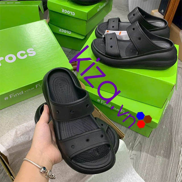 Dép Crocs nữ màu đen