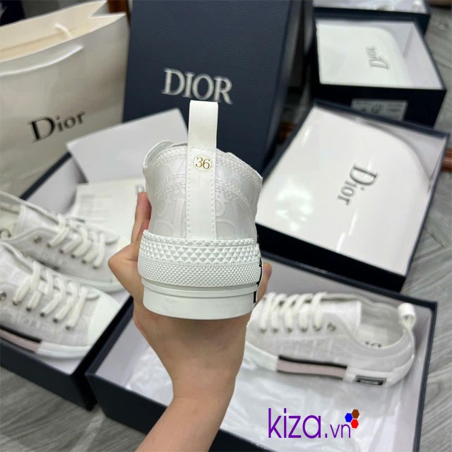 Giày sneaker Dior B23 màu trắng kem