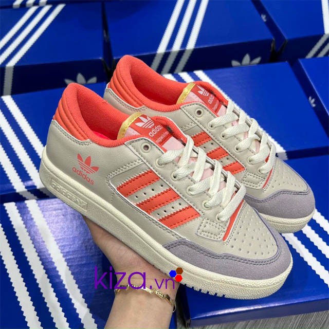 Giày Adidas nam Forum màu cam cổ thấp Replica