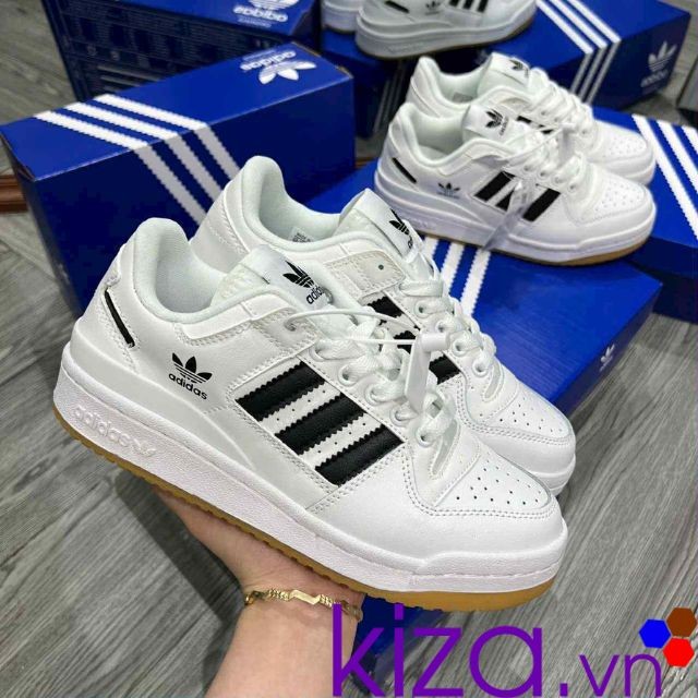 Giày Adidas nam Forum màu trắng sọc đen