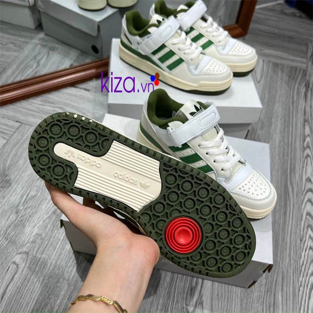 Giày Adidas Forum Low màu xanh cổ thấp