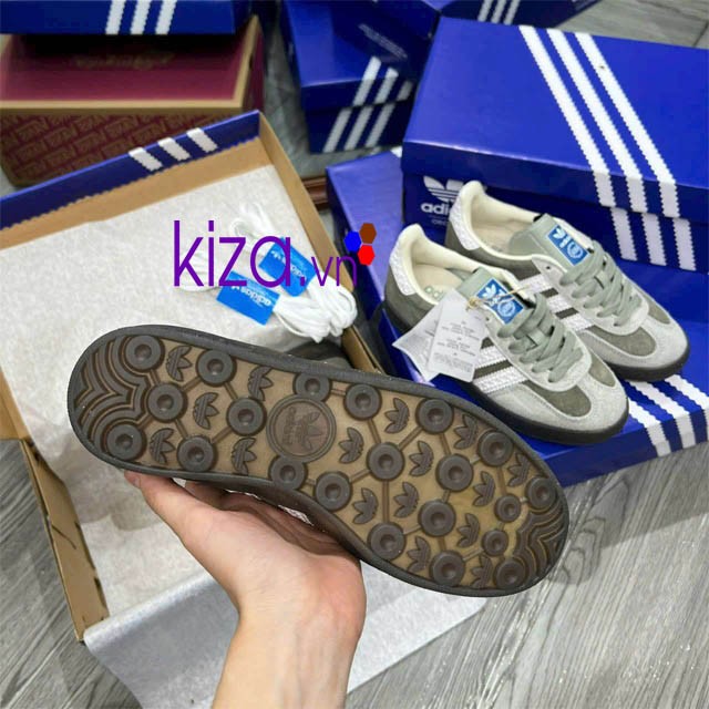 Giày Adidas nam Gazelle màu xám rêu