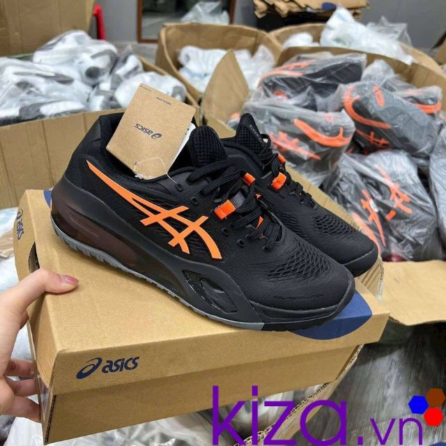 Giày Asics Gel Resolution X màu đen cam