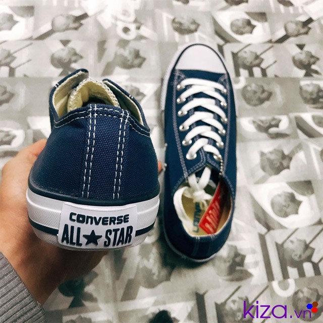 Converse classic màu xanh cổ thấp