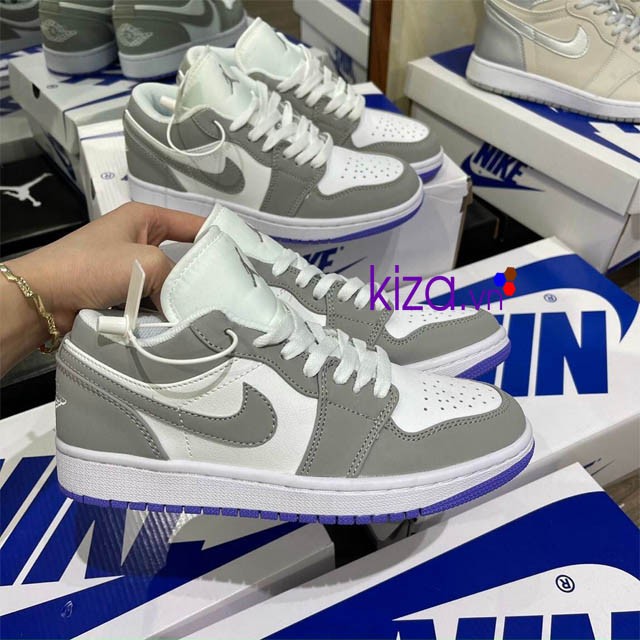 Giày nike jordan xám nam