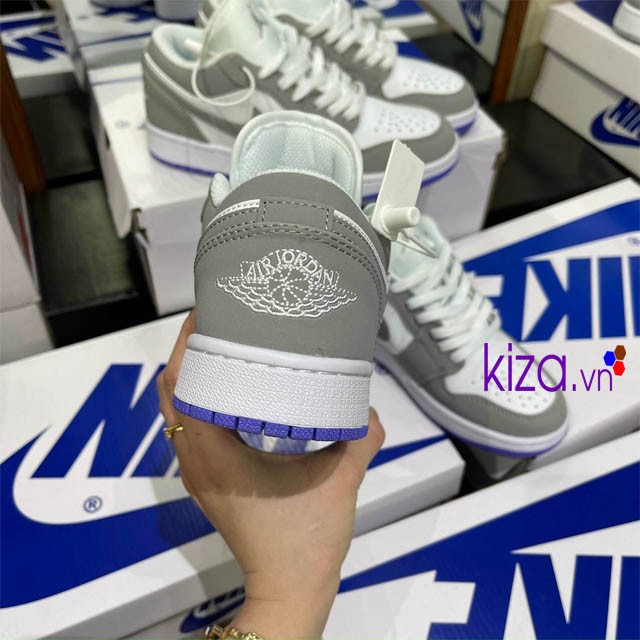 Giày nike jordan xám thấp cổ