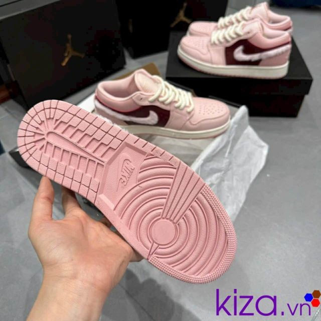 Giầy nike jordan hồng đỏ mận