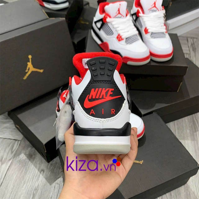 Giày nike Jordan 4 màu đỏ trắng