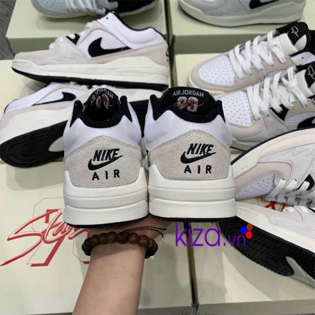 Giày Nike Air Jordan Stadium 90 màu xám kem đen