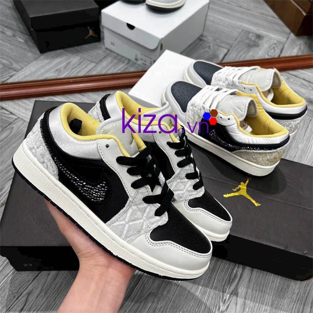 Giày nike jordan đính đá thấp cổ 