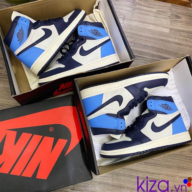 Giày nike jordan 1 tím than nữ