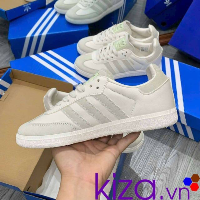 Giày Adidas Samba màu kem nữ