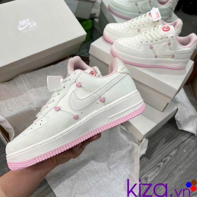 Giày nike air force pink love nữ