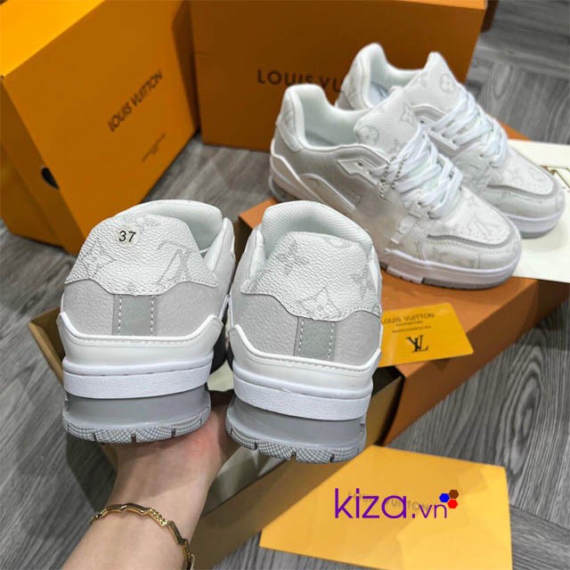 sneaker Louis Vuitton trắng xám