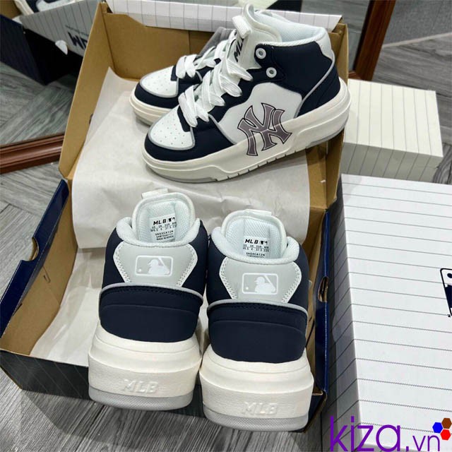 Giày MLB Liner cao cổ màu xanh than