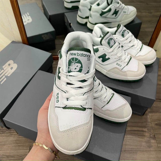 Giày New Balance 550 xanh lá nữ