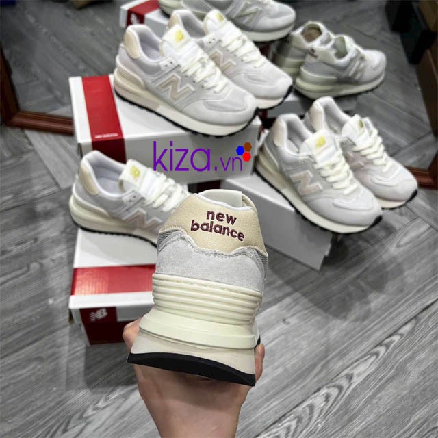 Giày New Balance 574 màu xám nâng đế