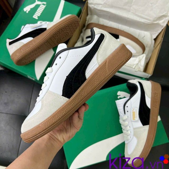 Giày Puma palermo màu trắng đen