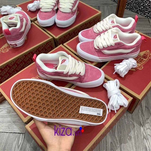 Giày thể thao vans nữ màu hồng