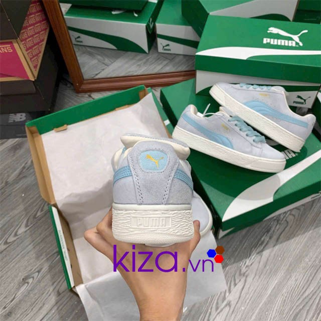 Giày Puma nỉ xanh nữ