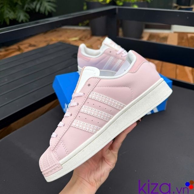 Giày adidas nữ mũi sò màu hồng