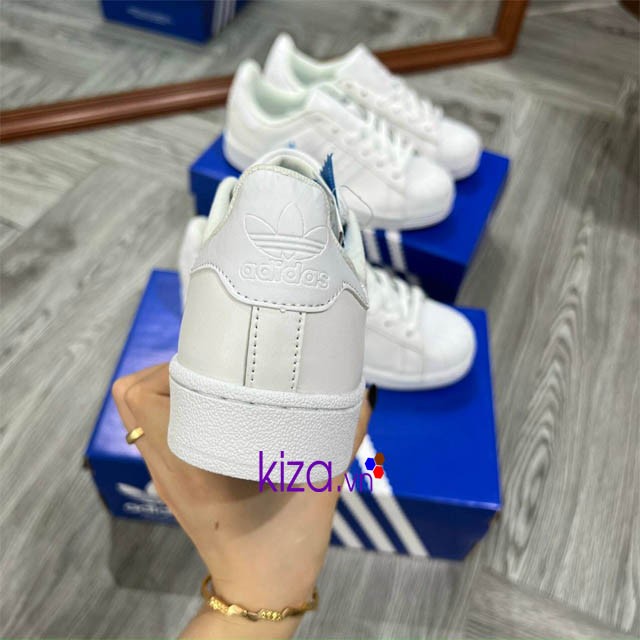 Giày Adidas mũi sò Trắng Rep