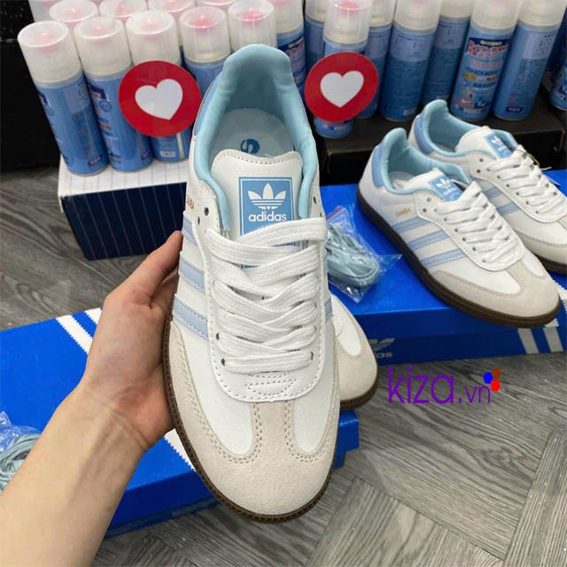 Giày Adidas Samba og màu trắng