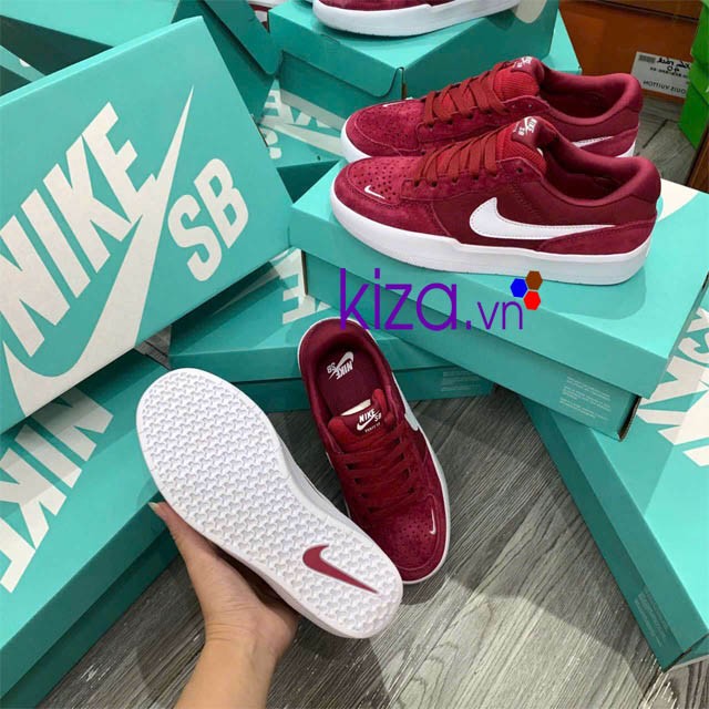 Giày Nike nữ Sb 58 màu đỏ nhung